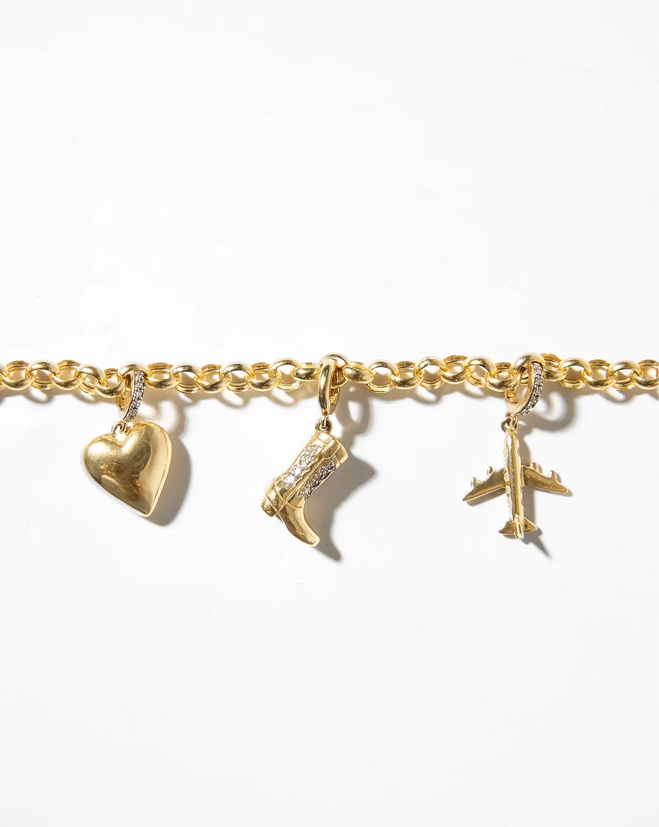 Hollow Rolo Chain Bracelet