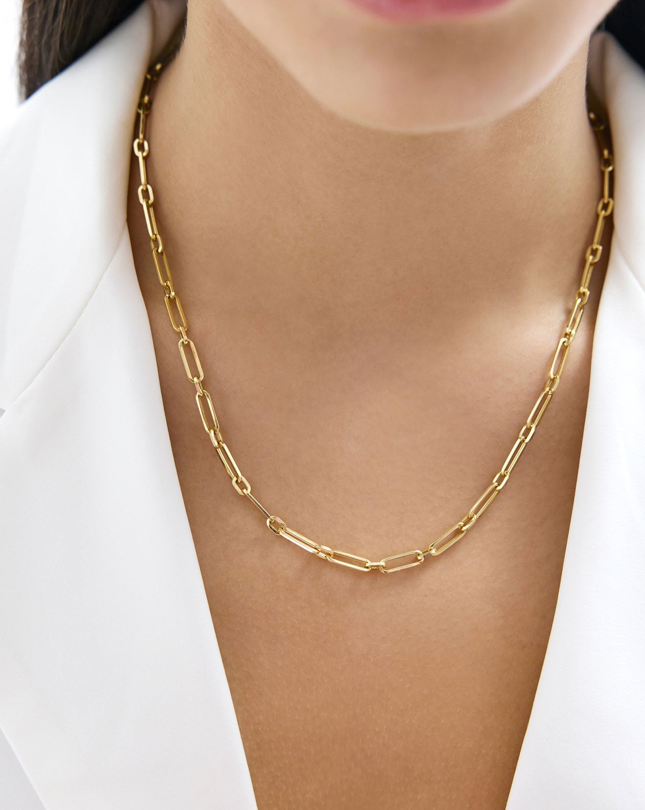 Long Link Chain Necklace