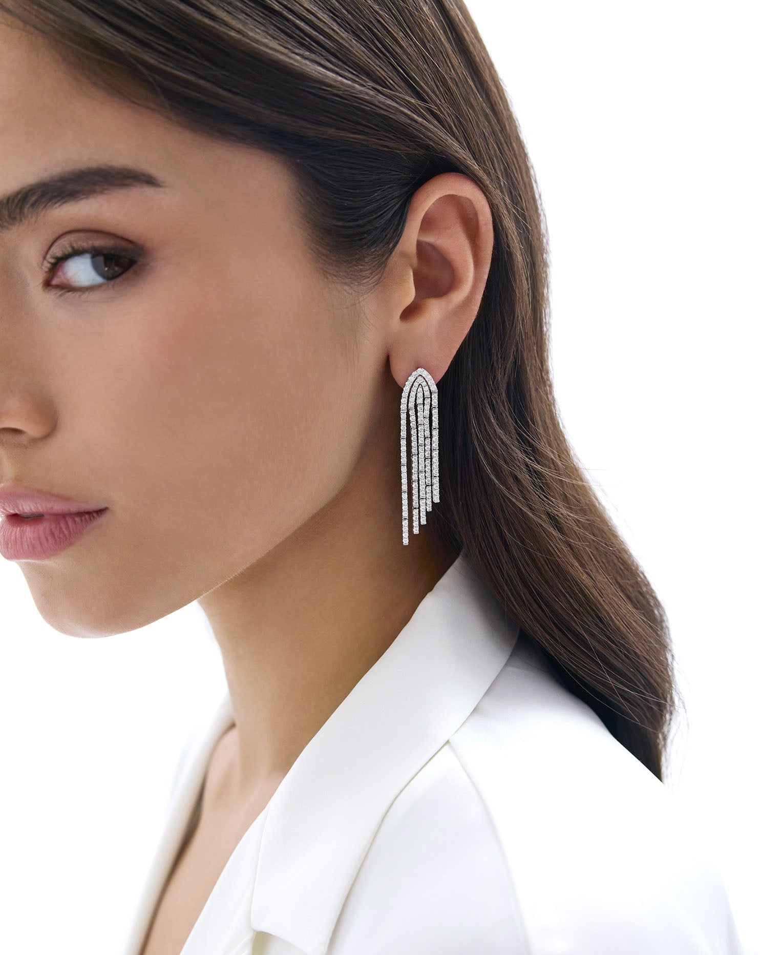 Pavé Waterfall Earrings