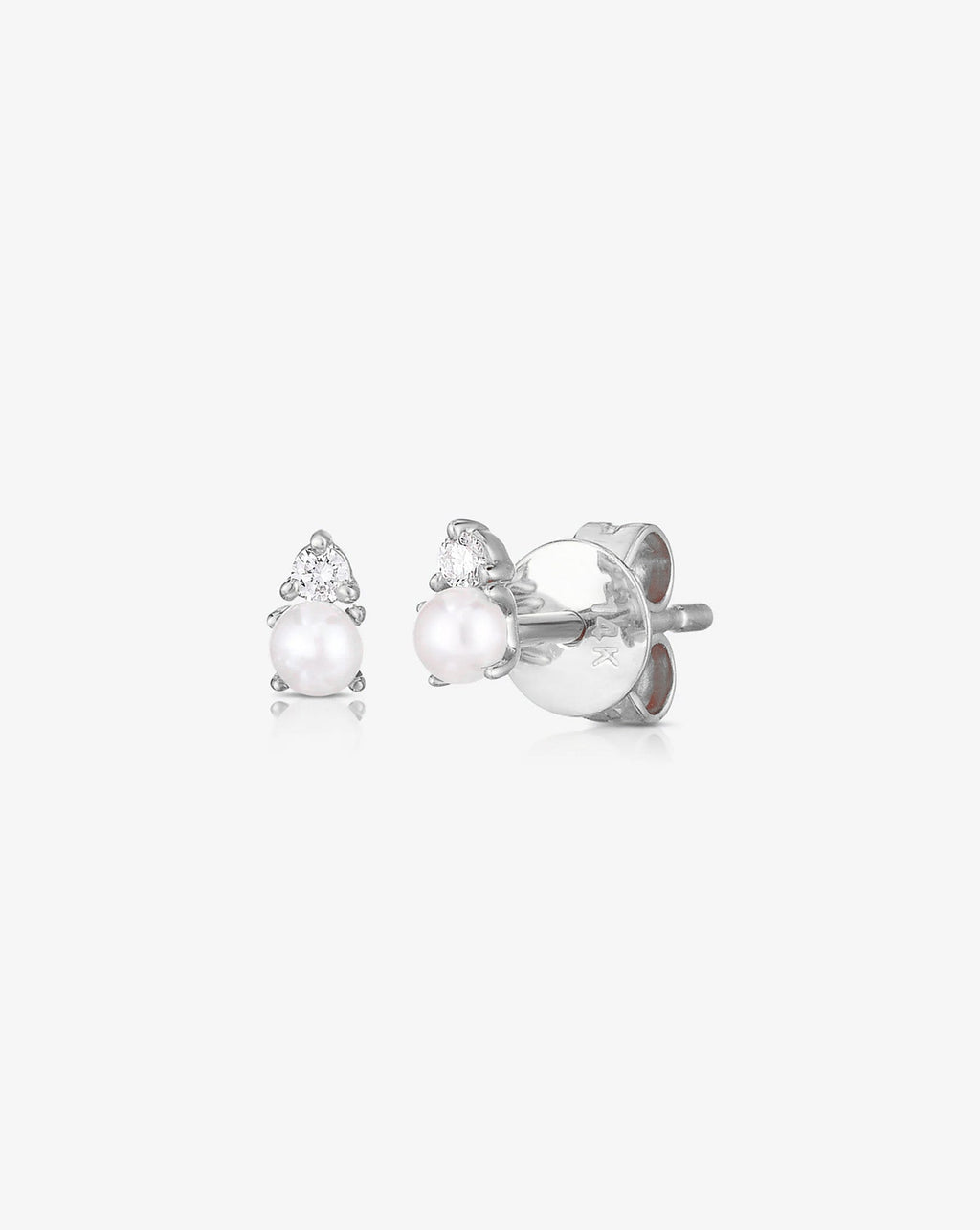 Pearl + Diamond Studs