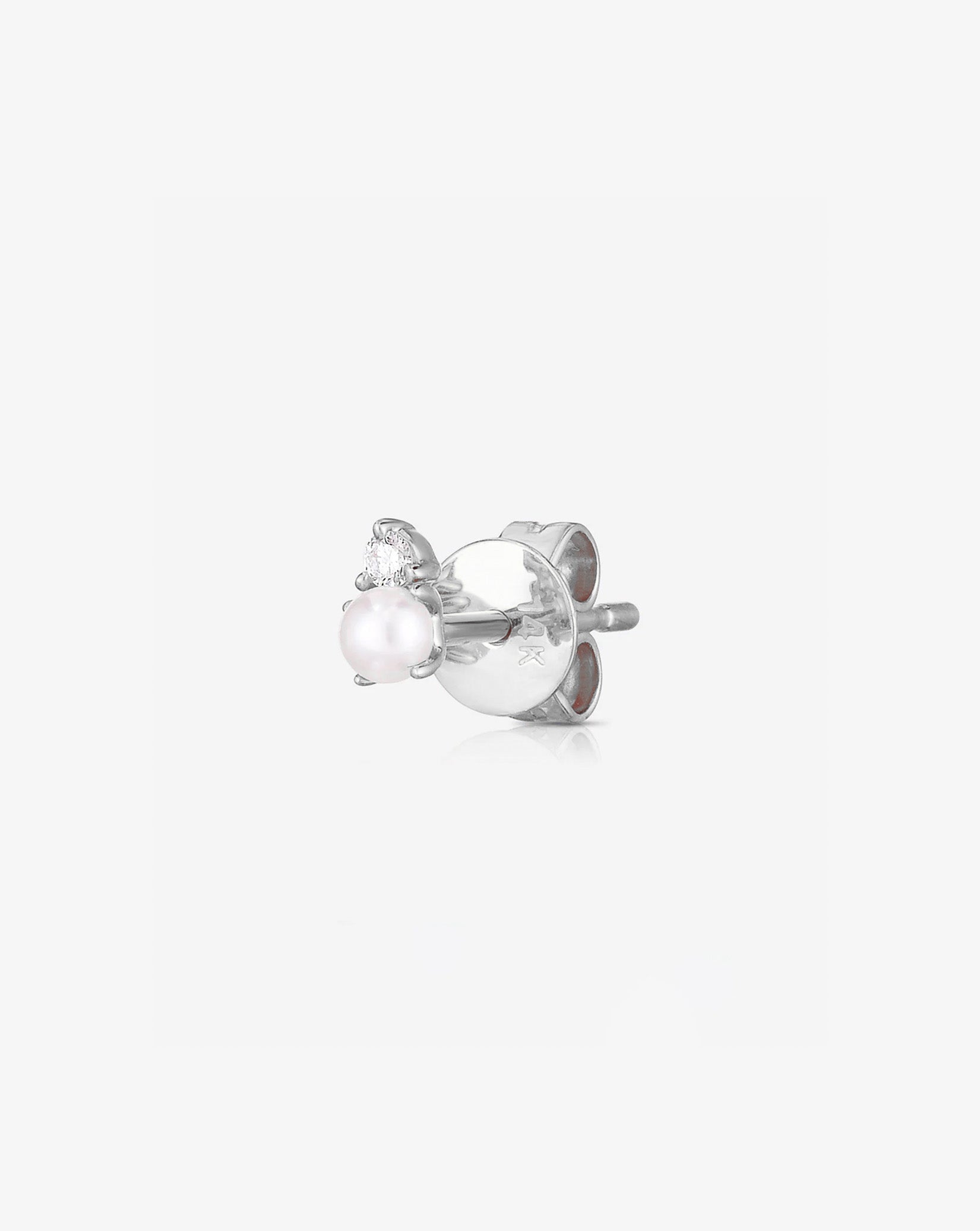 Pearl + Diamond Studs
