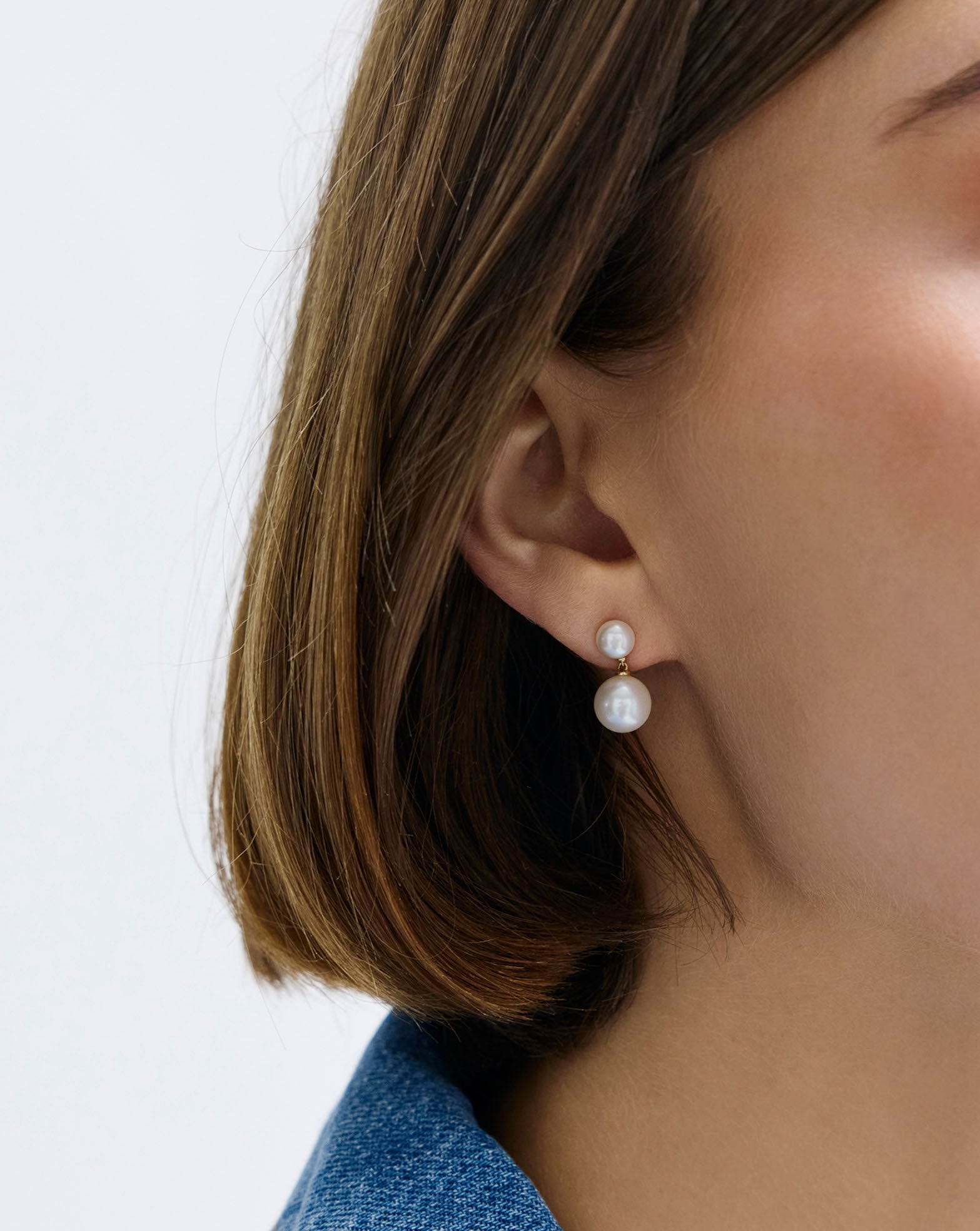 Pearl Duo Dangle Earrings
