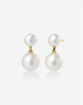 Pearl Duo Dangle Earrings