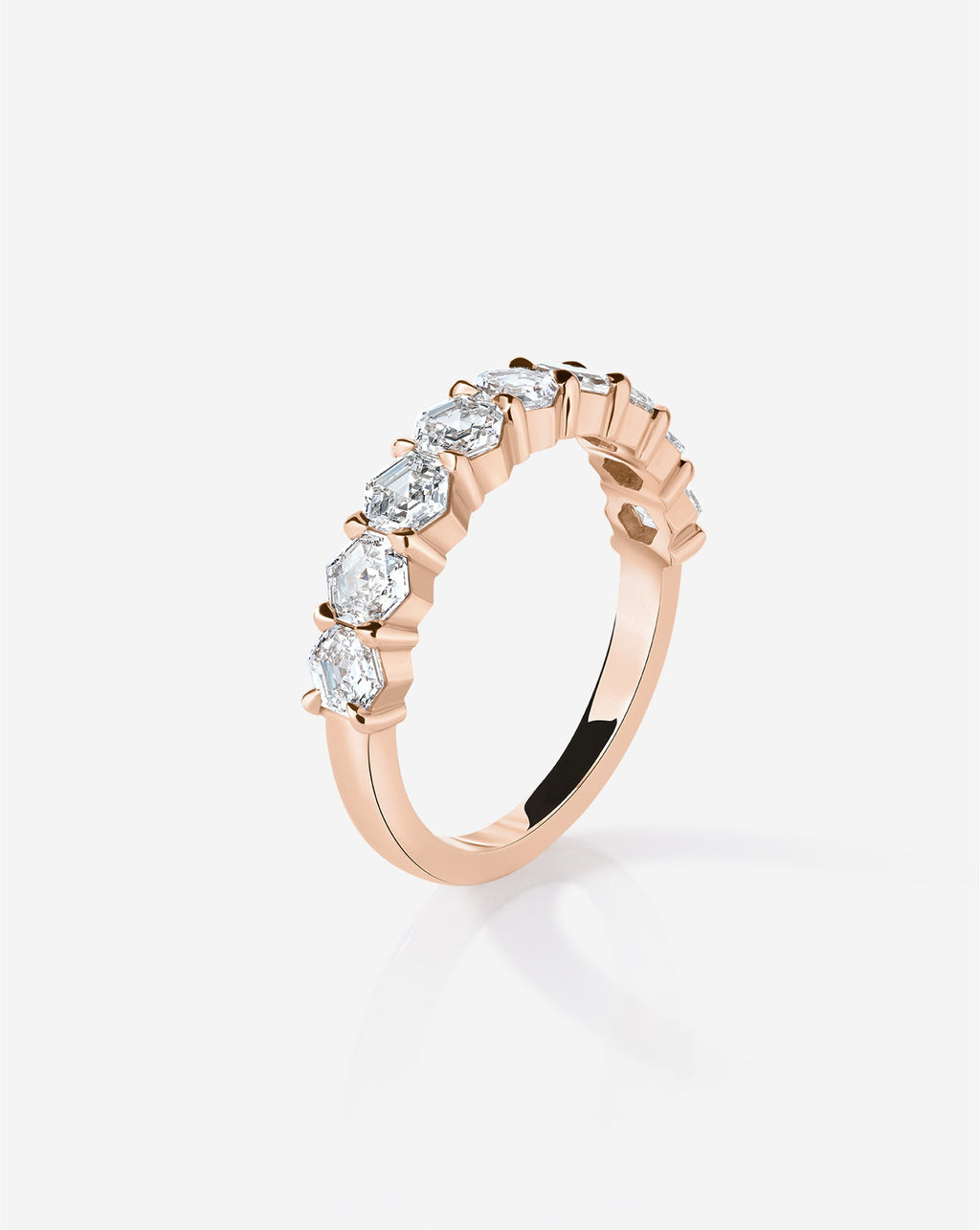 Hexagon Lab Diamond Wedding Band