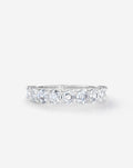 Hexagon Diamond Wedding Band