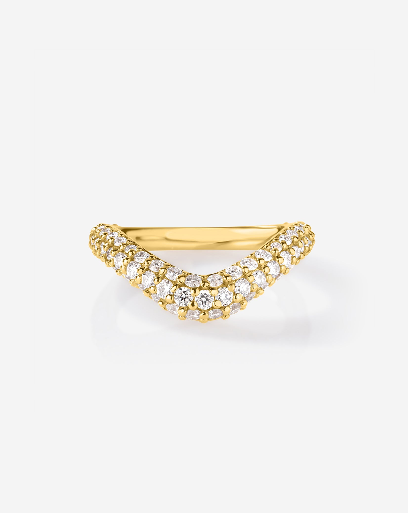Pavé Nest Wedding Band
