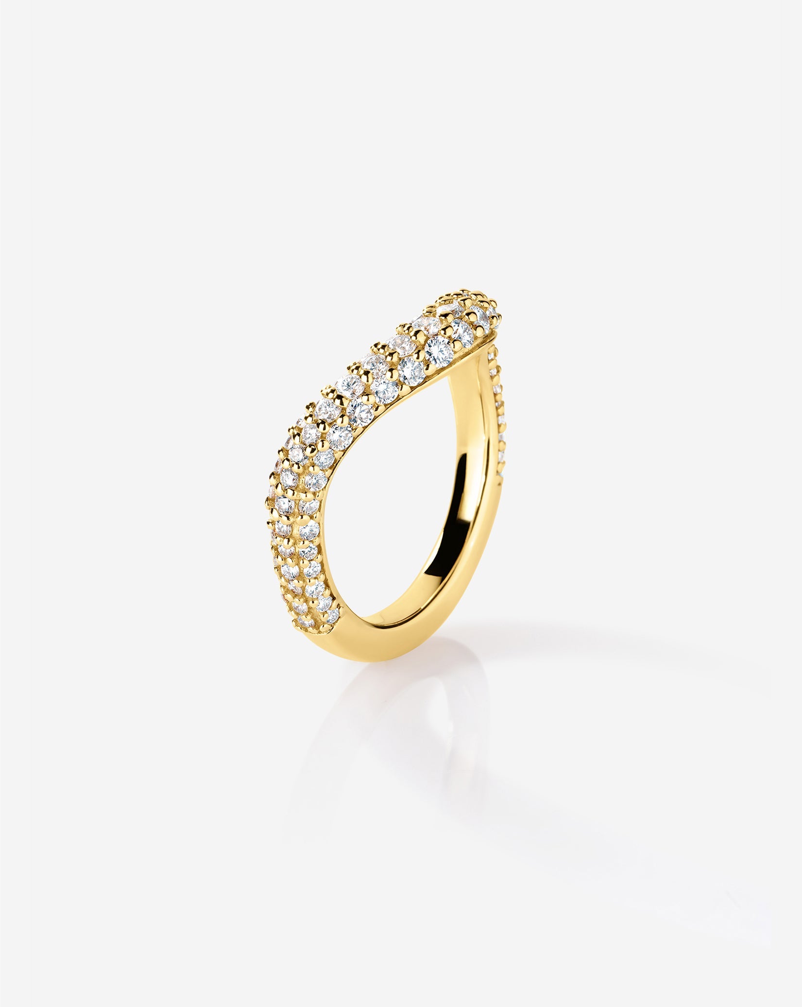 Pavé Nest Wedding Band