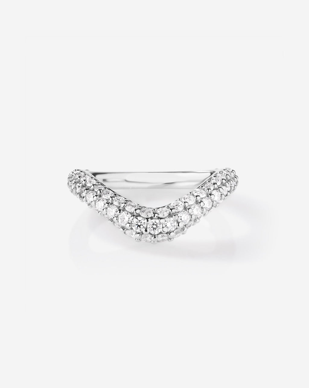 Pavé Nest Wedding Band