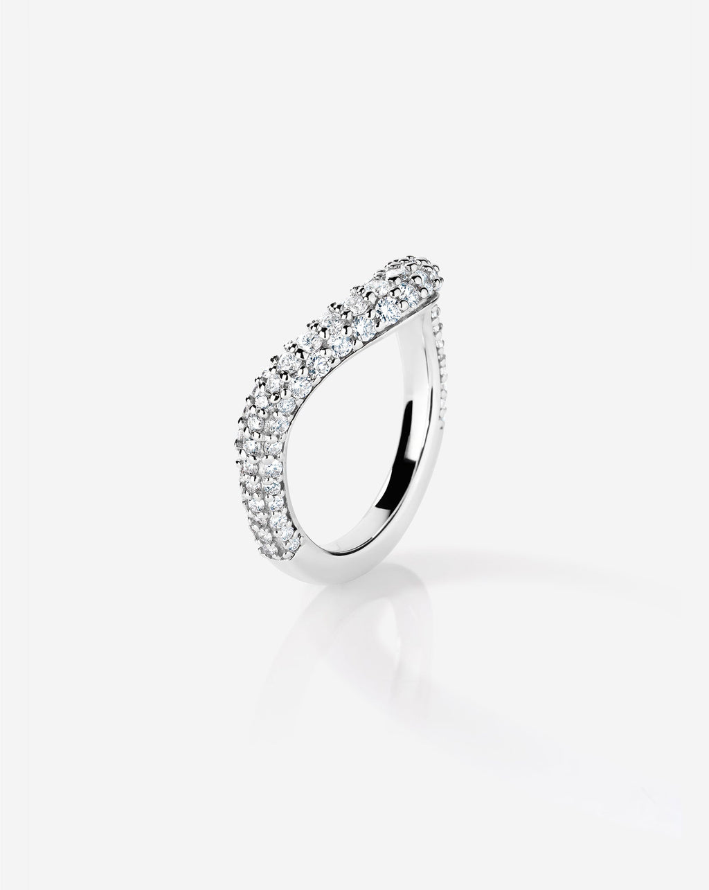 Pavé Nest Wedding Band
