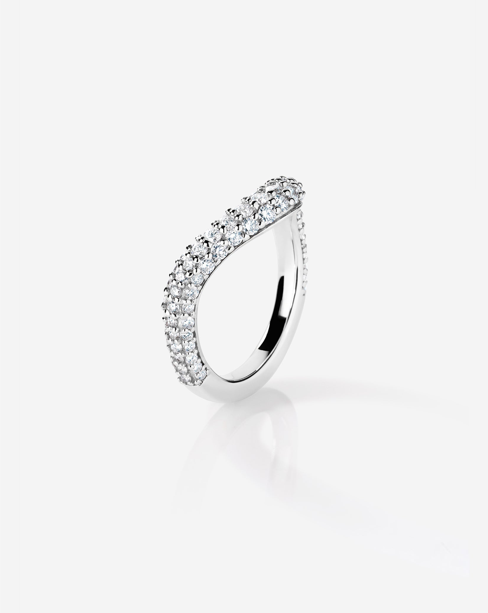 Pavé Nest Wedding Band