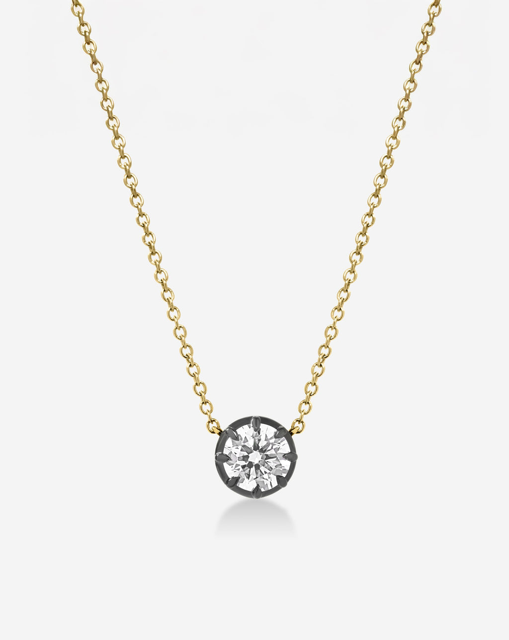 Georgian Lab Diamond Pendant Necklace