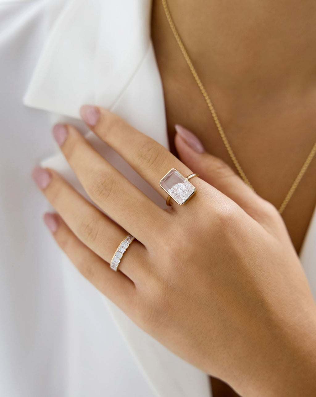 Shaker Emerald Ring