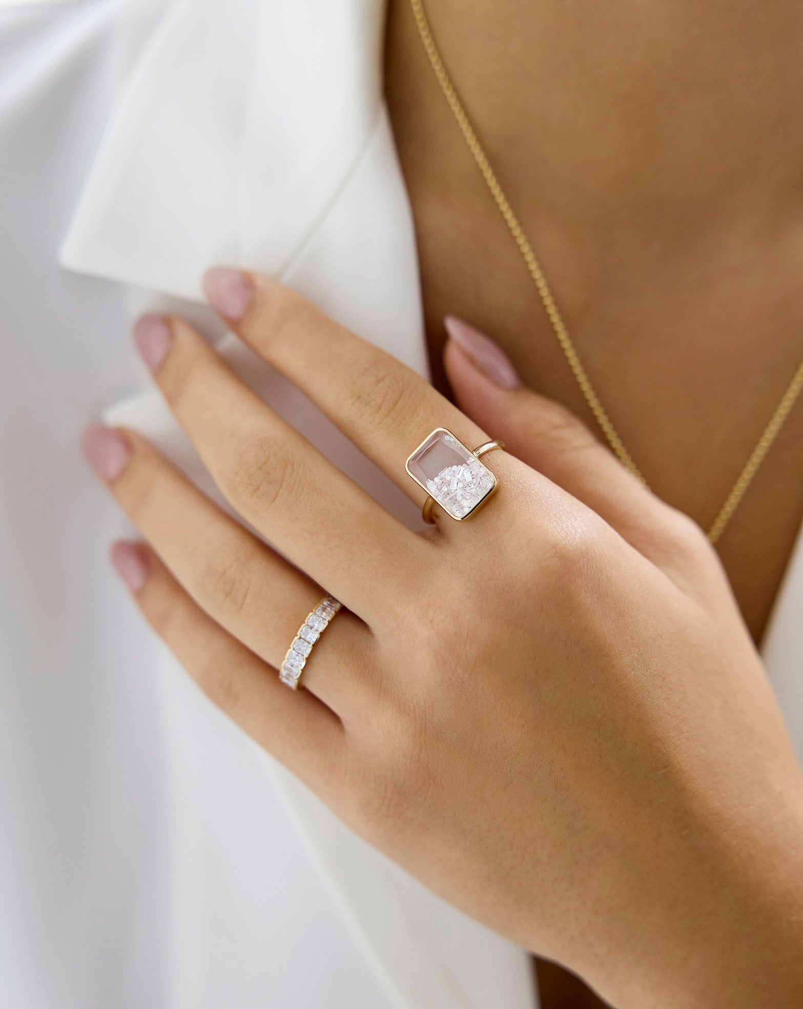 Shaker Emerald Ring