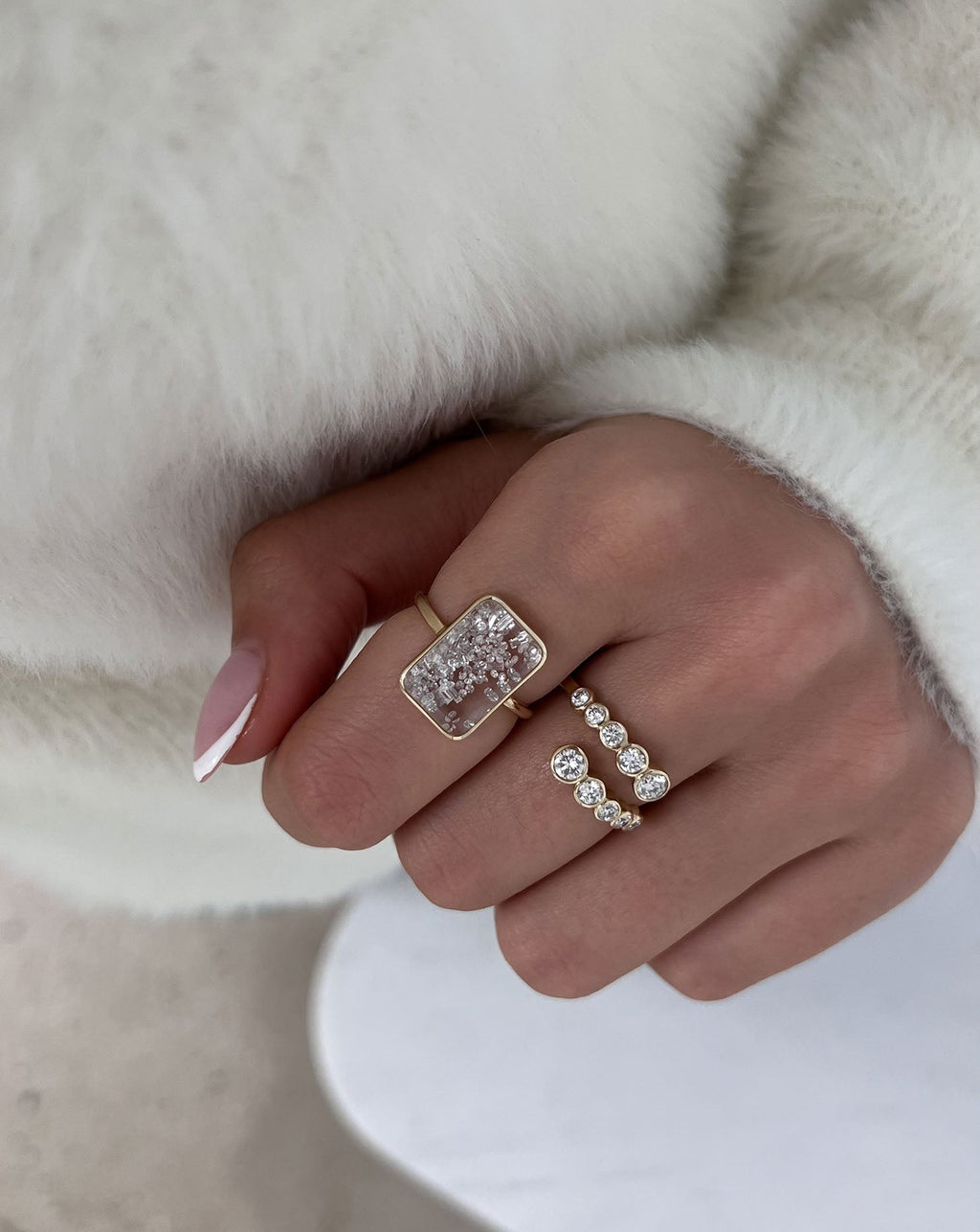 Shaker Emerald Ring
