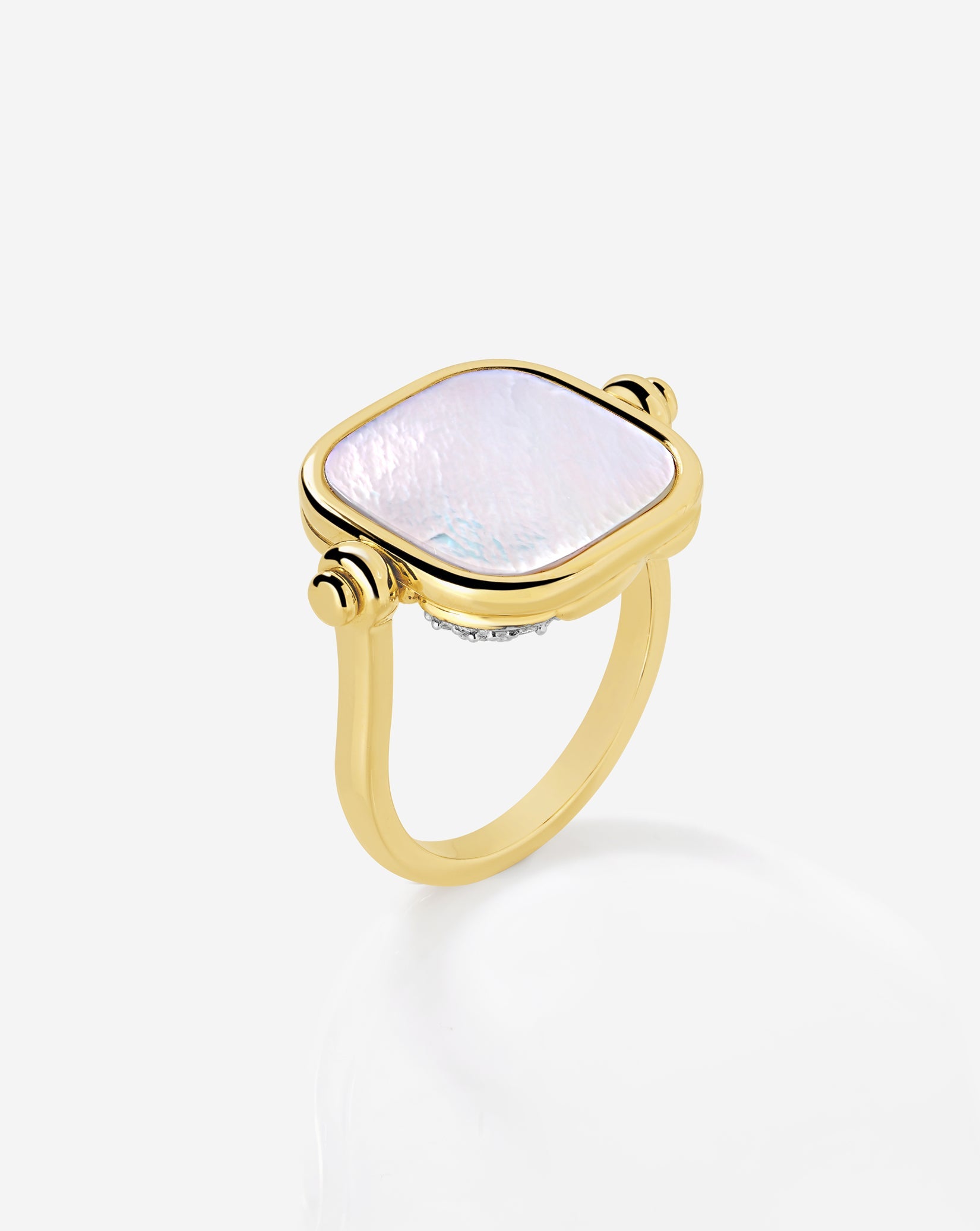Multiway Pearl and Pavé Ring