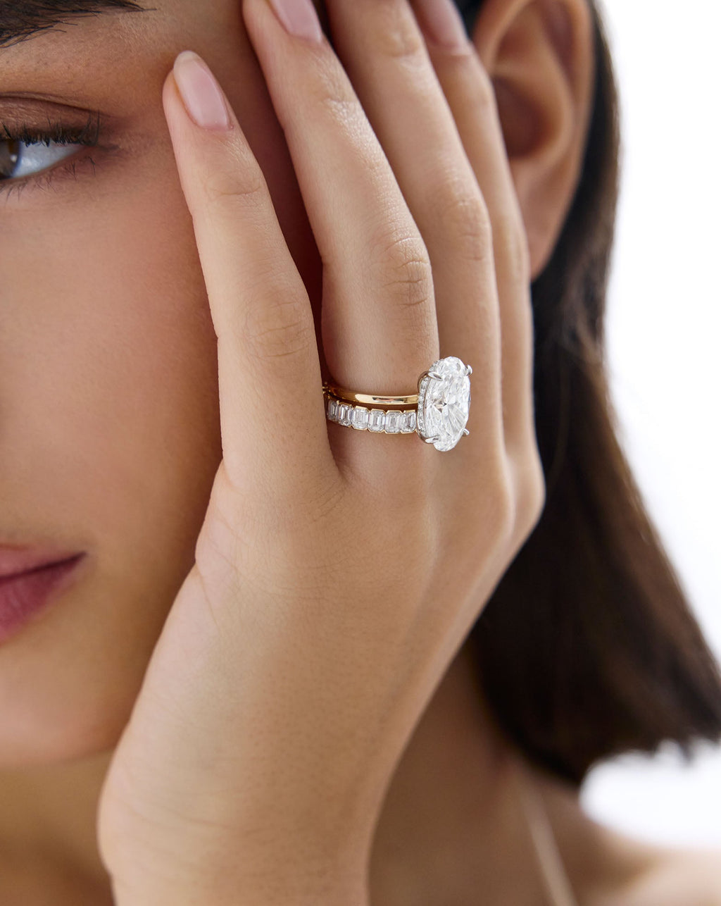 The Edge Emerald Lab Diamond Eternity Band