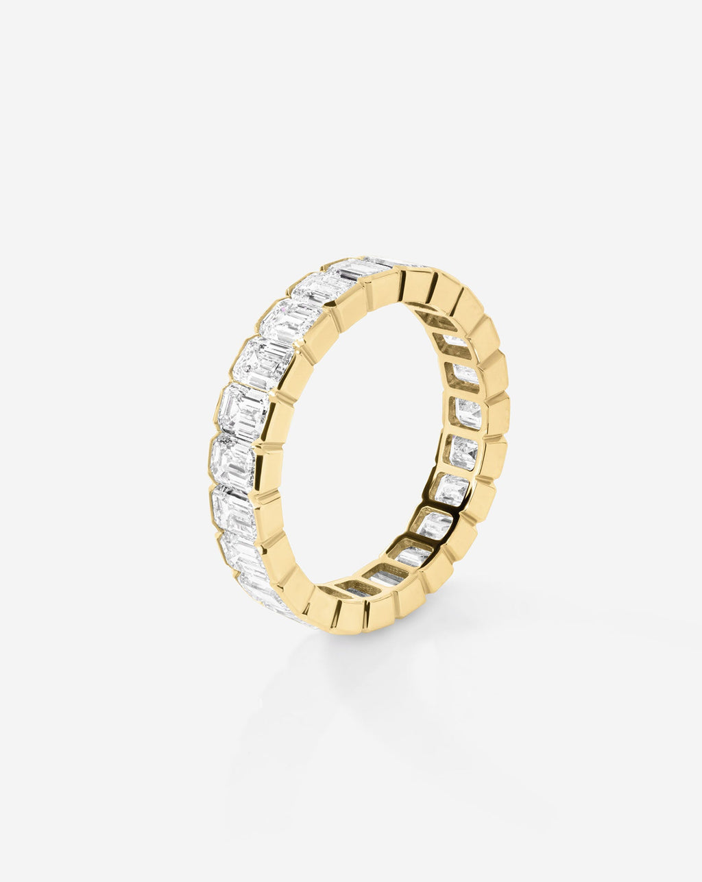 The Edge Emerald Lab Diamond Eternity Band