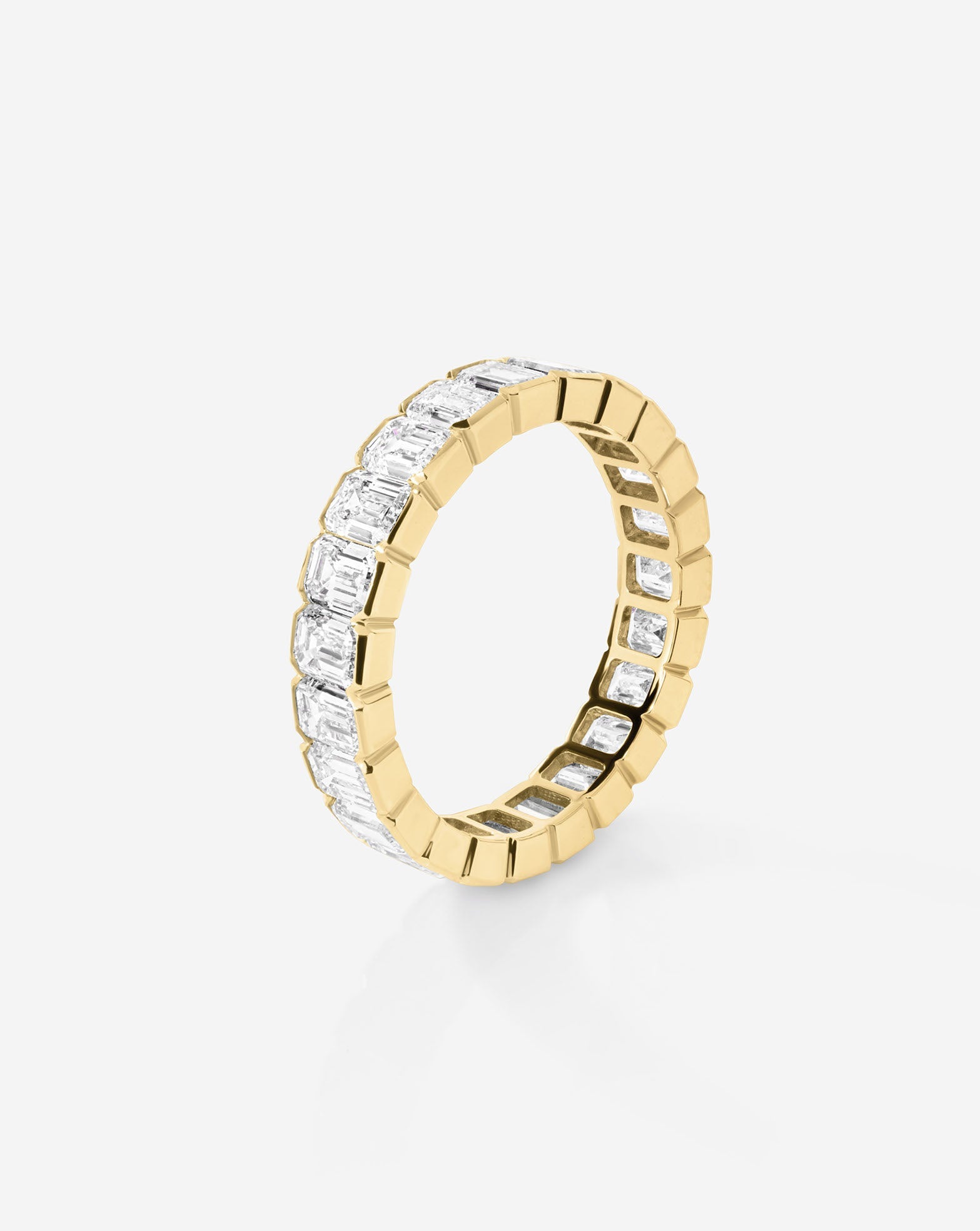 The Edge Emerald Diamond Eternity Band