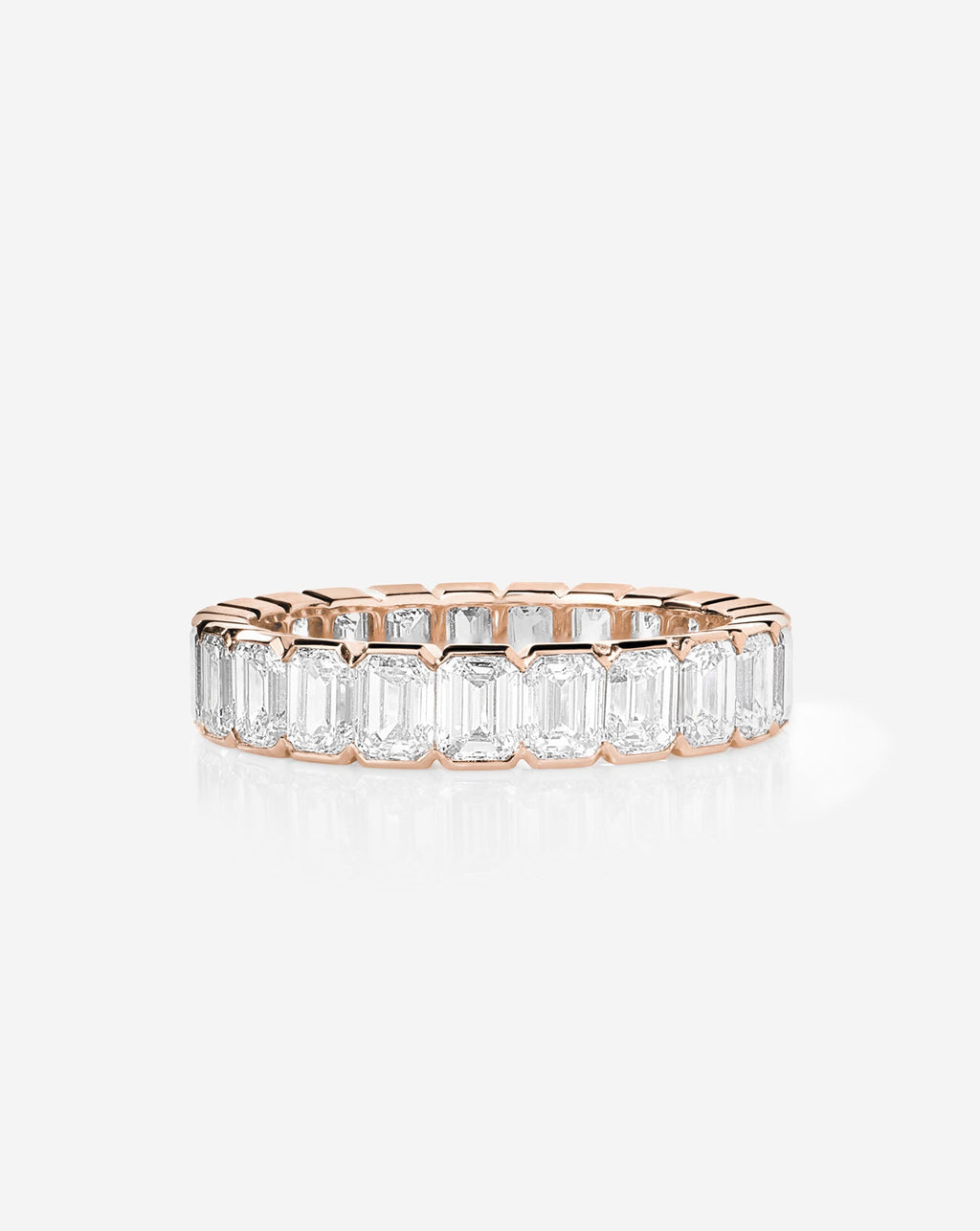 The Edge Emerald Lab Diamond Eternity Band