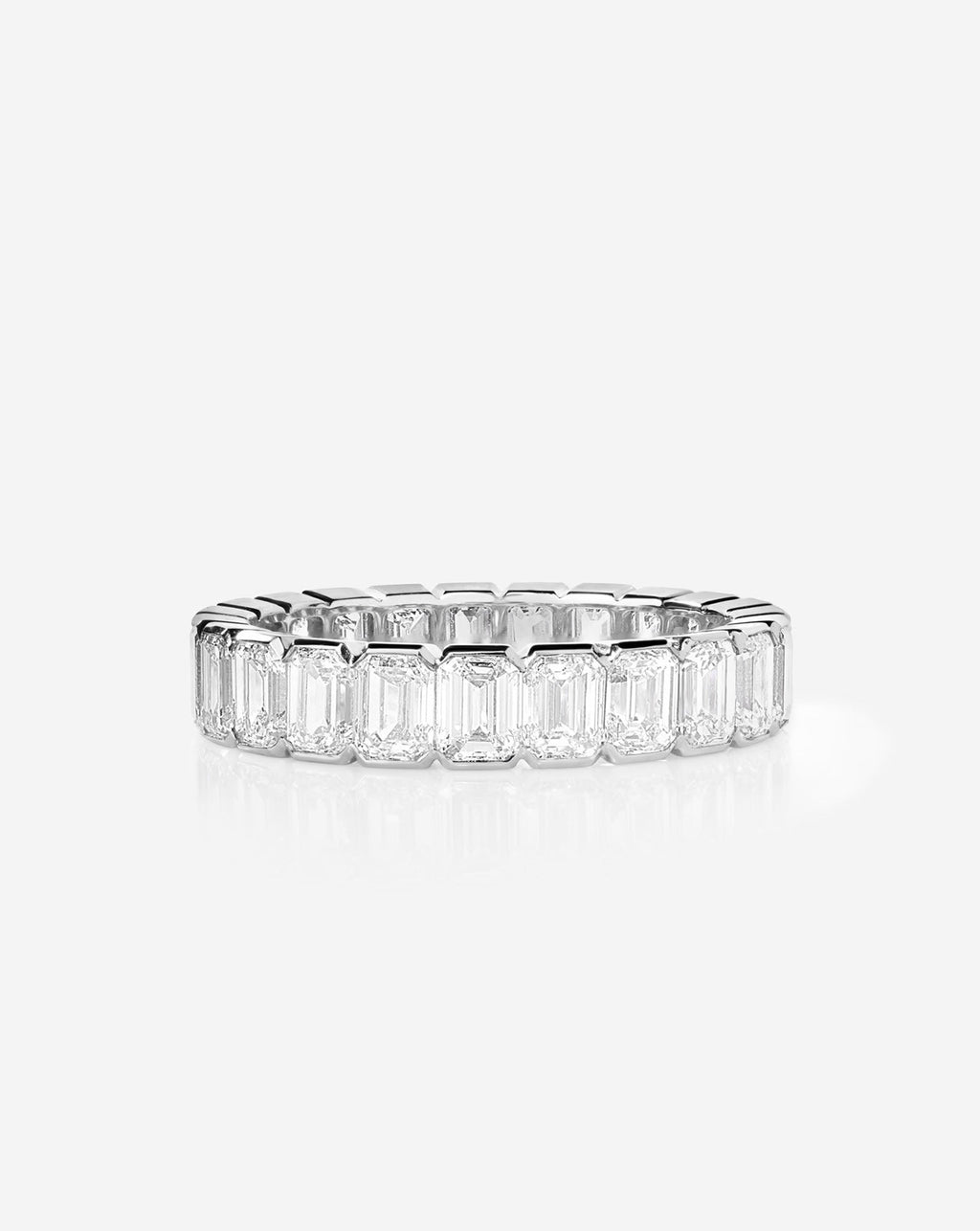 The Edge Emerald Lab Diamond Eternity Band