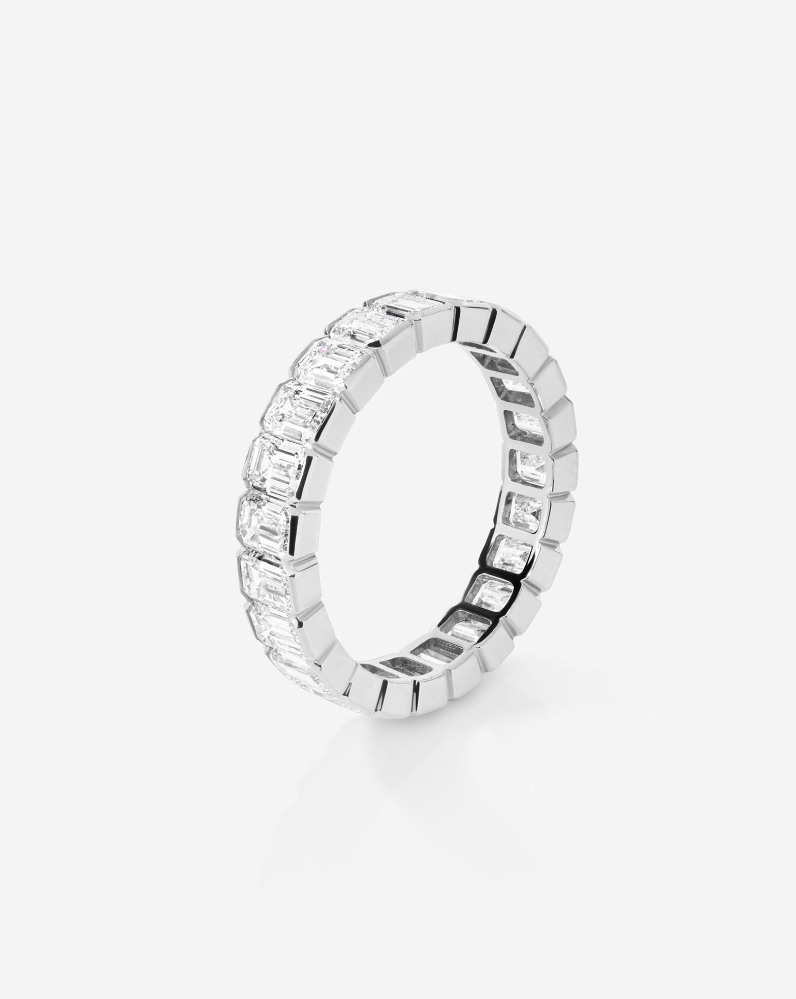 The Edge Emerald Lab Diamond Eternity Band