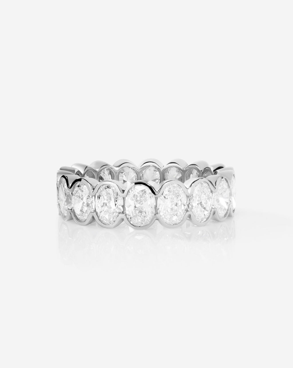 The Edge Oval Lab Diamond Eternity Band