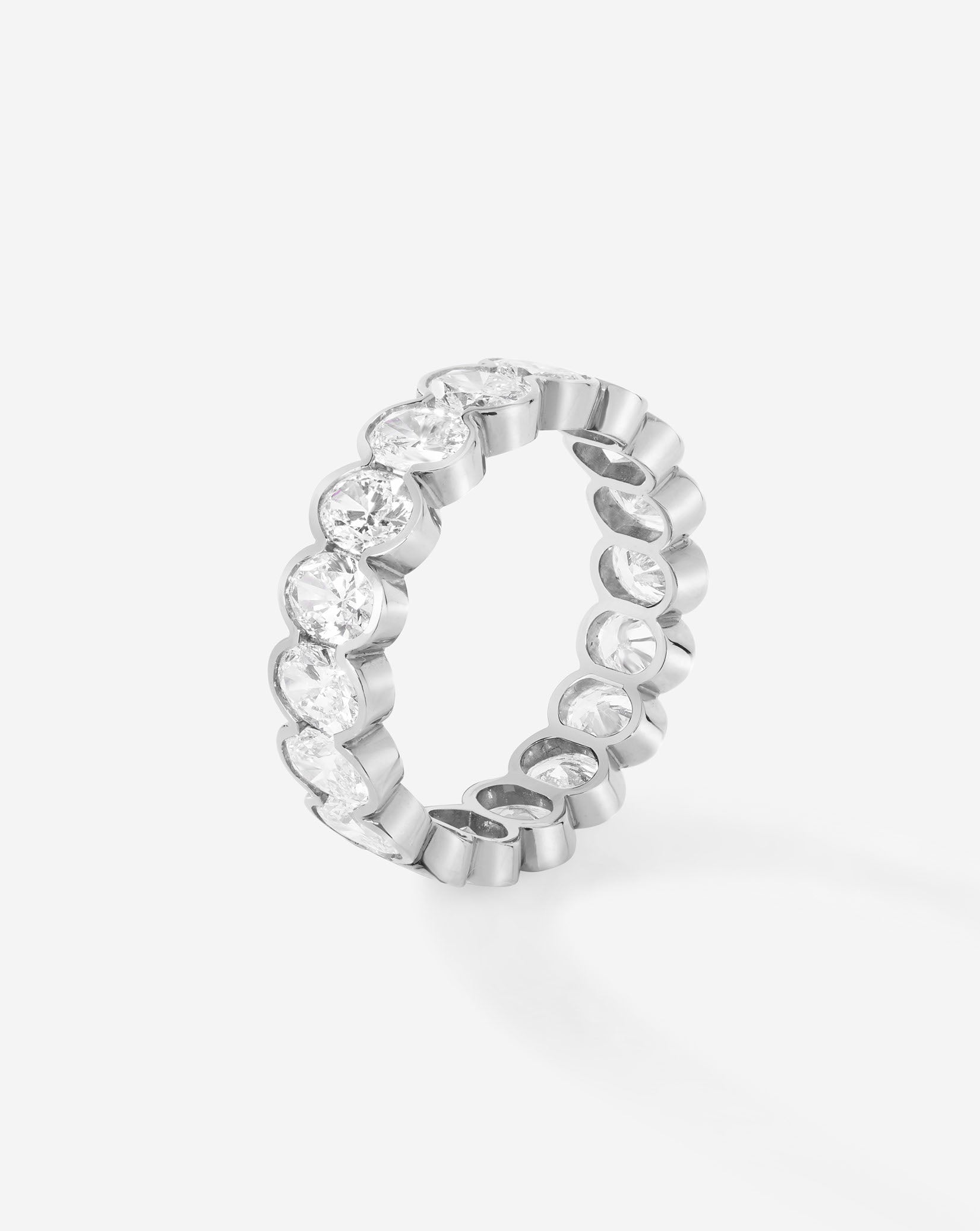 The Edge Oval Diamond Eternity Band
