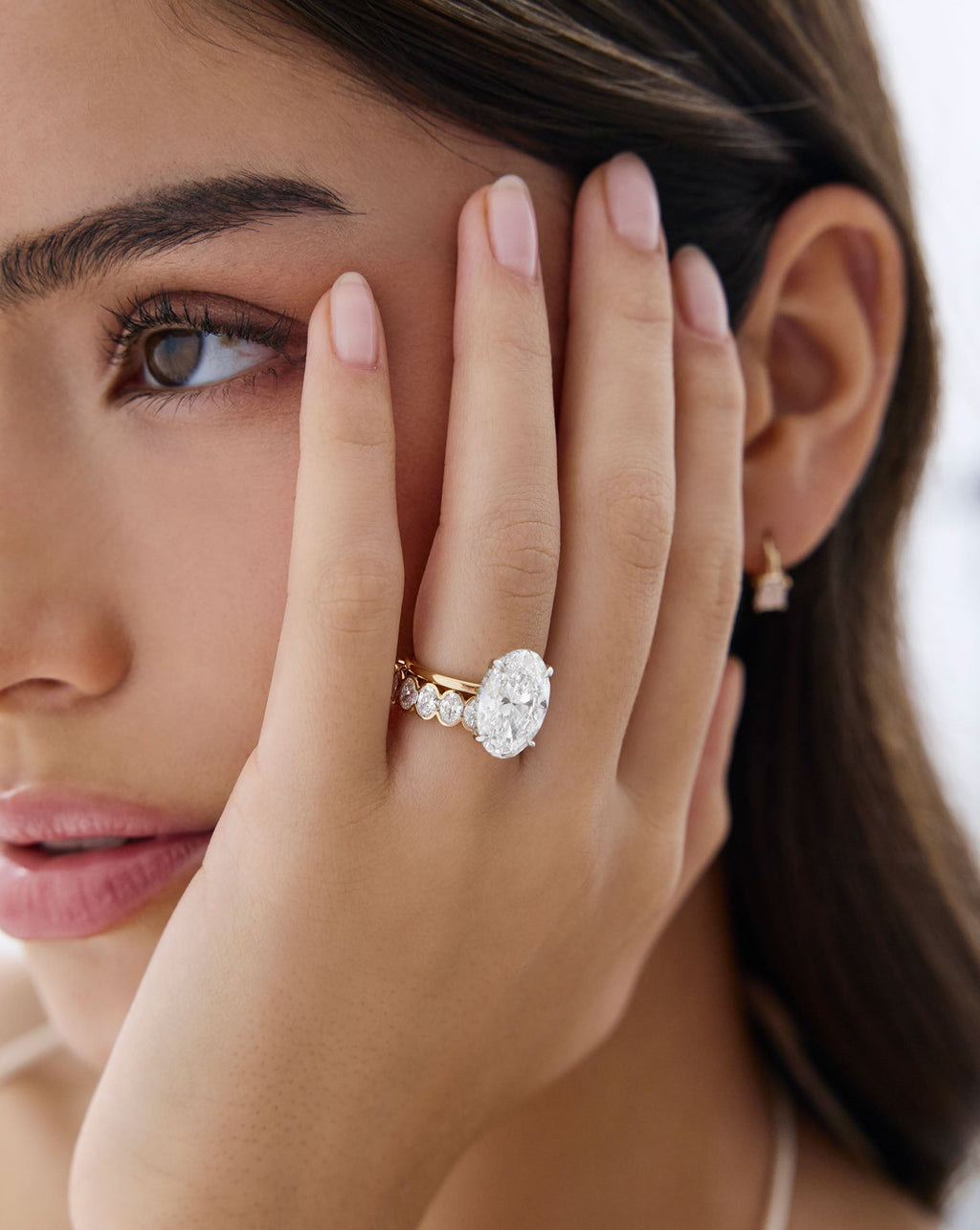 The Edge Oval Diamond Eternity Band