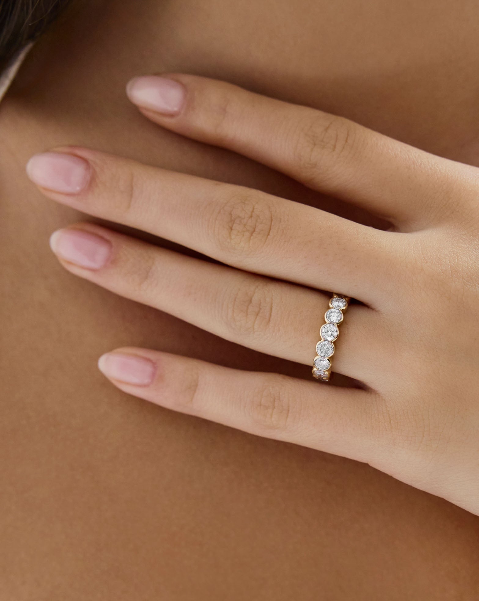 The Edge Round Lab Diamond Eternity Band