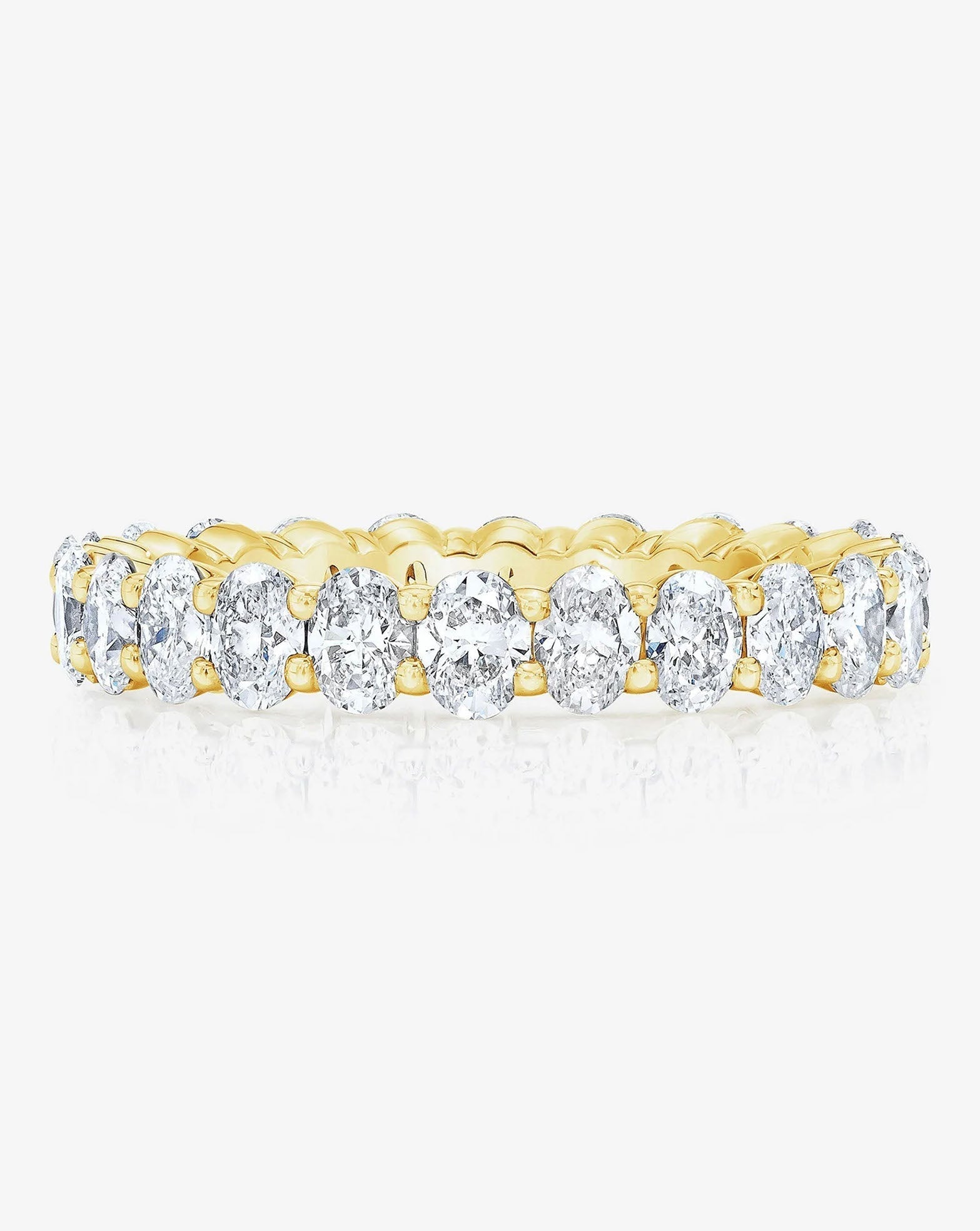 Oval Lab Diamond Eternity Band