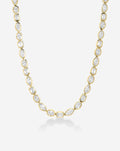 Bezel Mixed Shapes Tennis Necklace