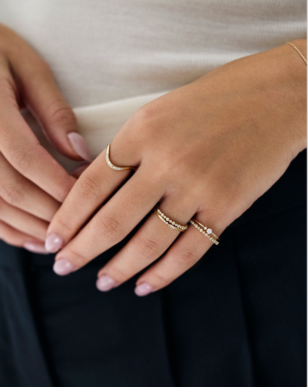 Double Diamond Ring