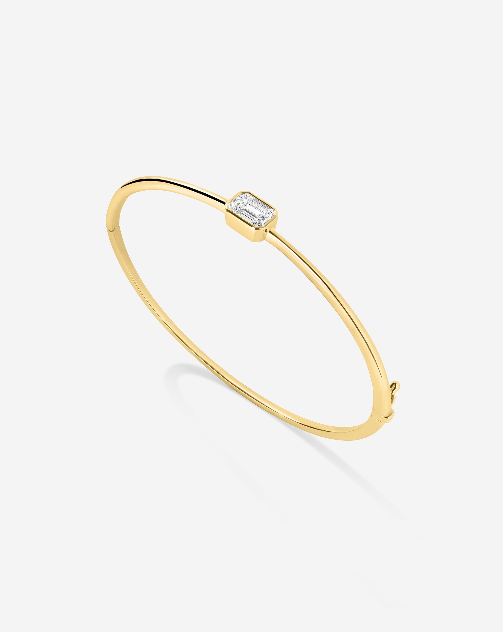 Emerald Lab Diamond Bangle
