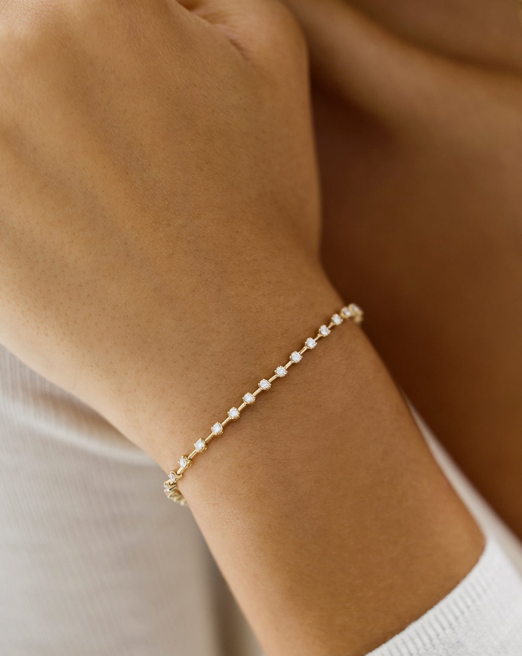 Eternity Lab Diamond Station Bracelet