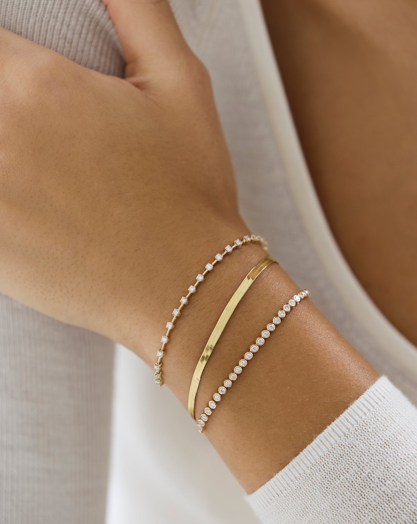 Eternity Lab Diamond Station Bracelet