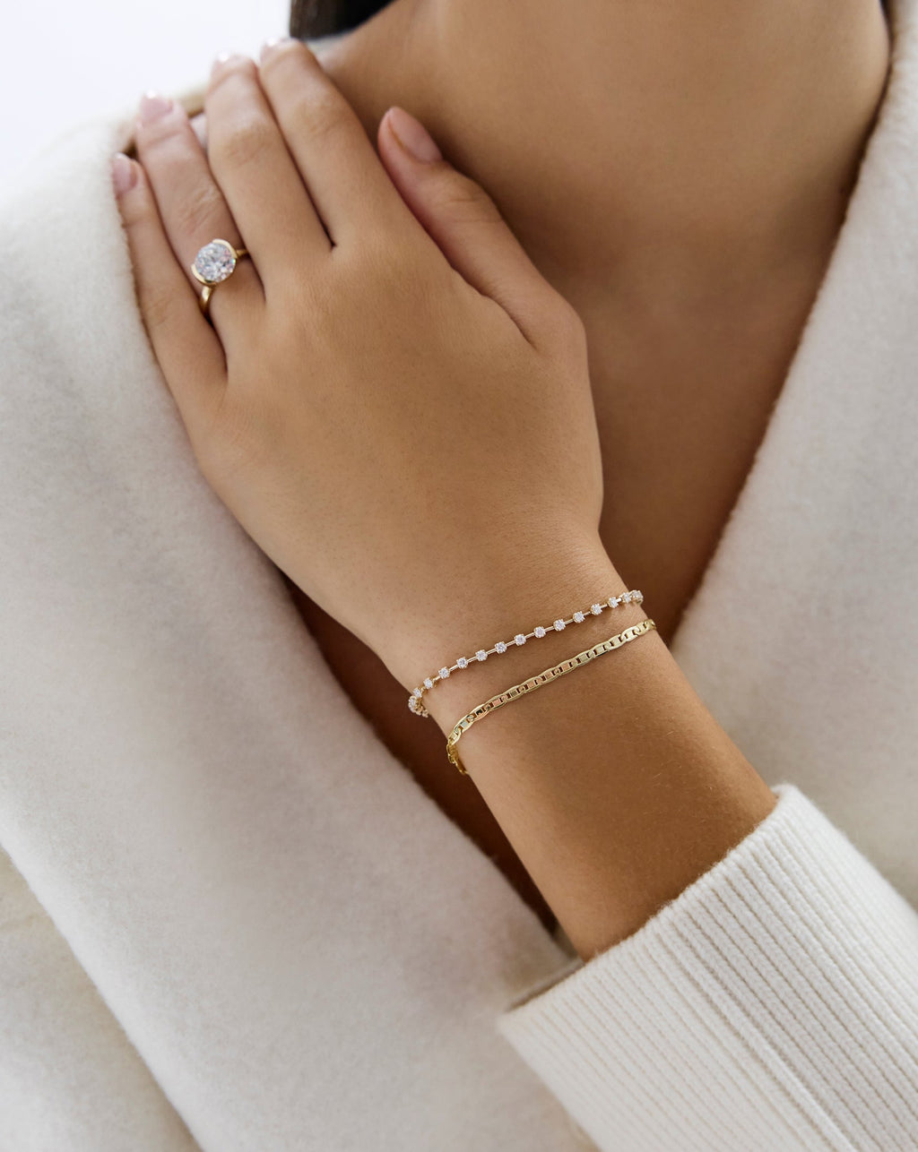 Wide Valentino Chain Bracelet
