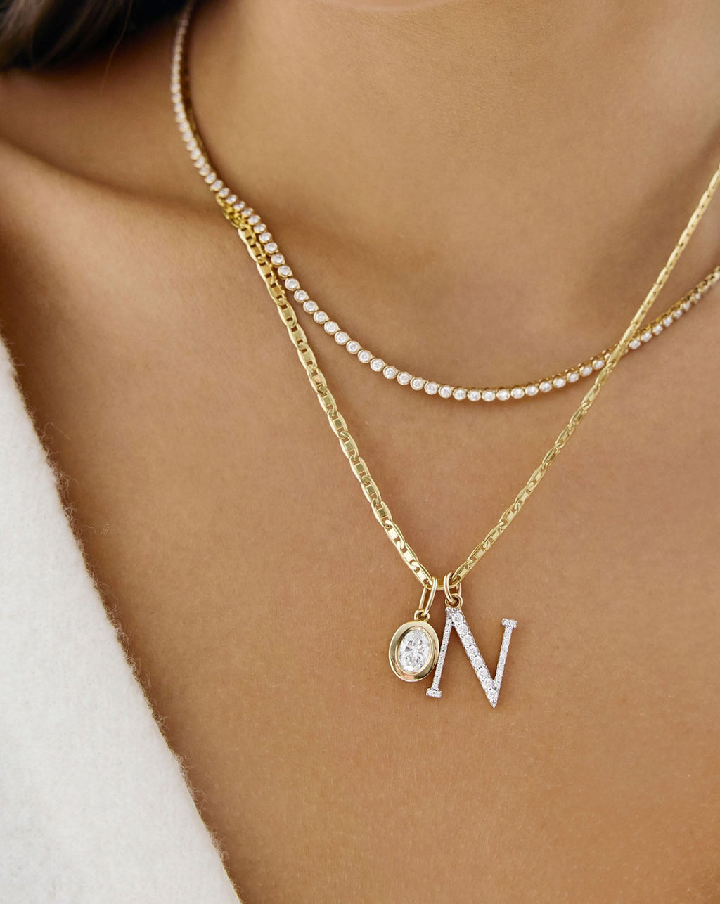 Wide Valentino Chain Necklace