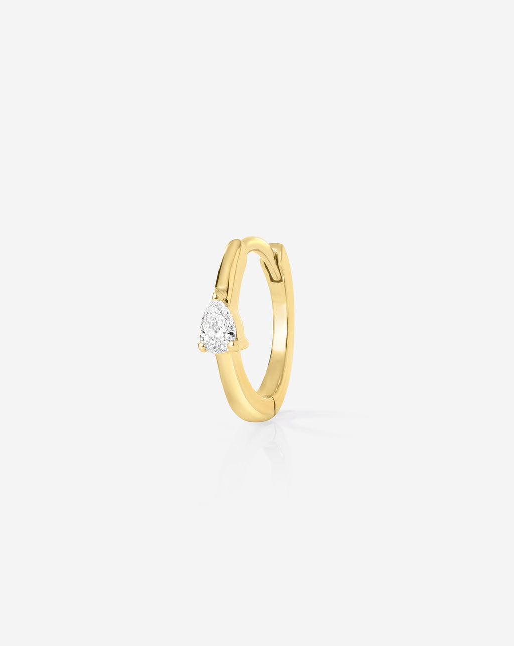 Mini Pear Diamond Huggies
