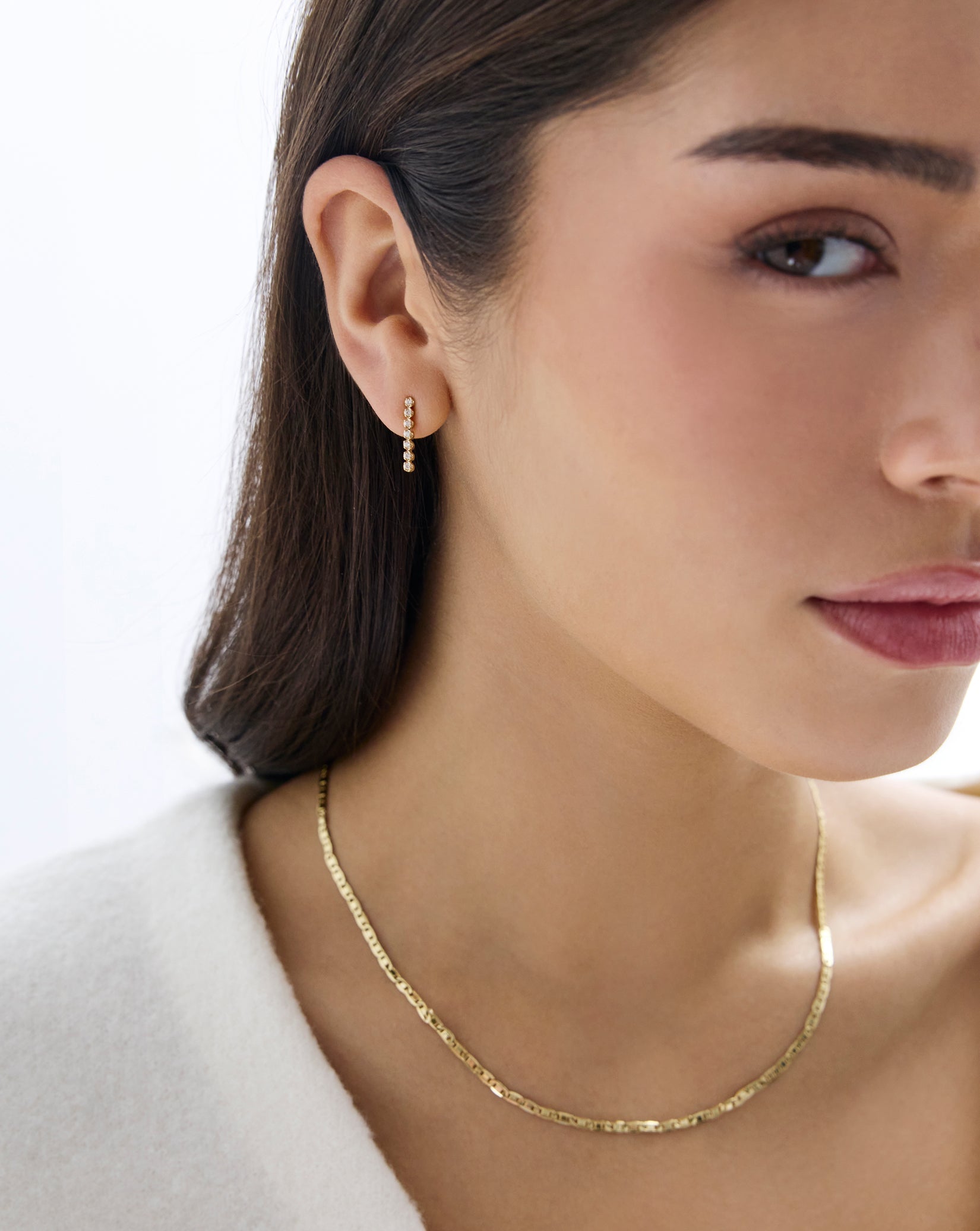 Mini Tennis Drop Earrings