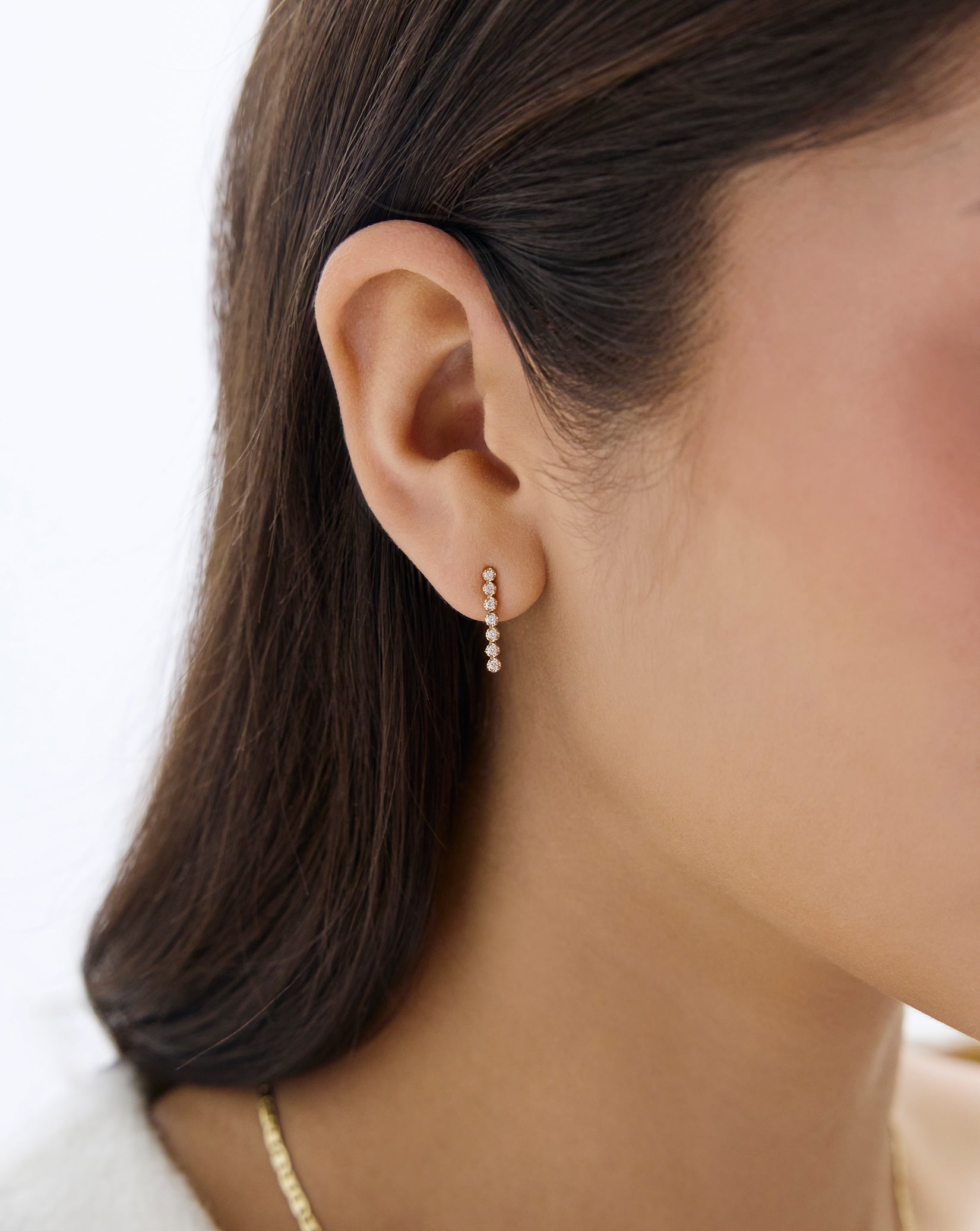 Mini Tennis Drop Earrings