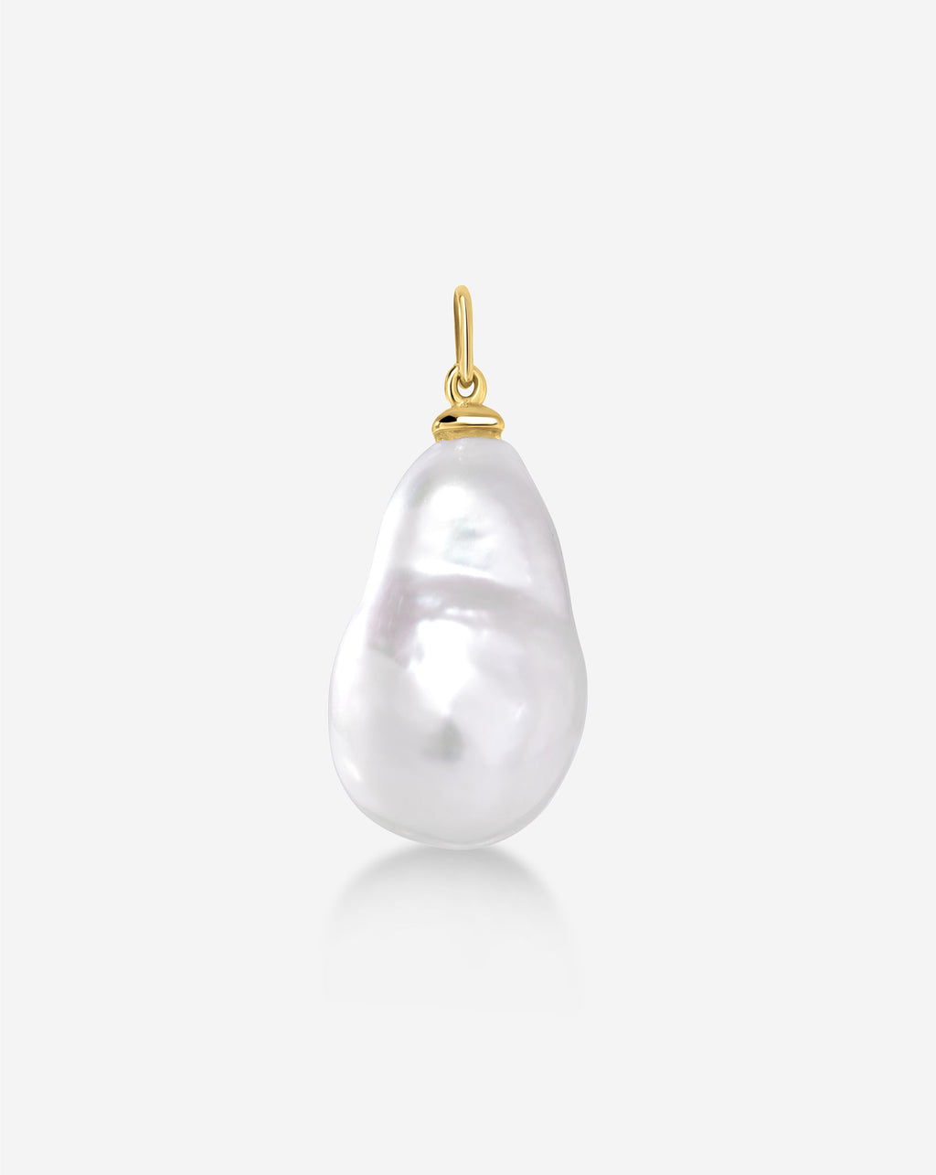 Pearl Huggie Charm