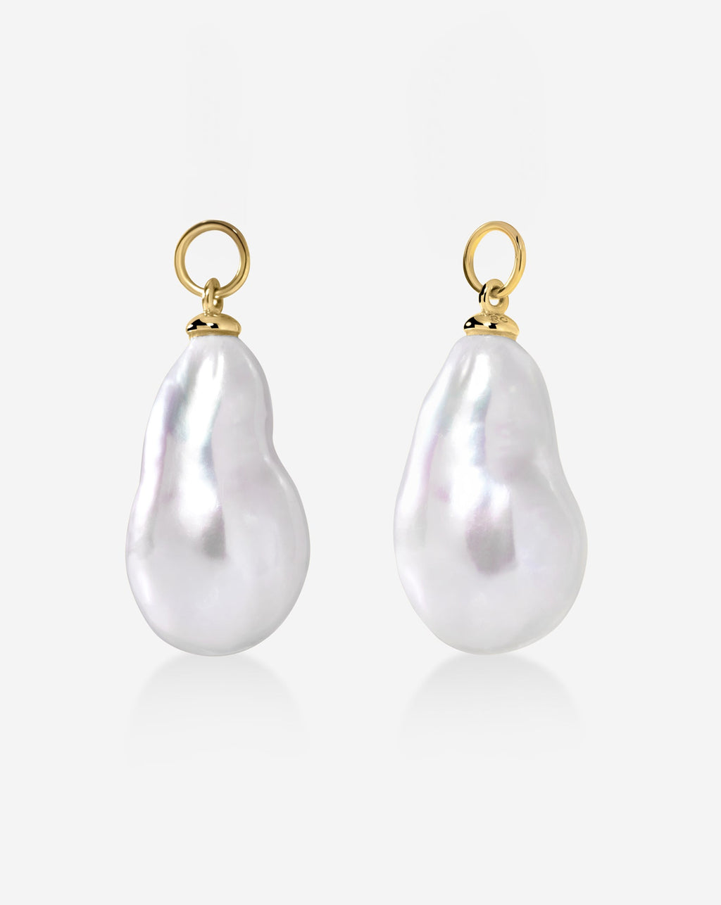 Pearl Huggie Charm