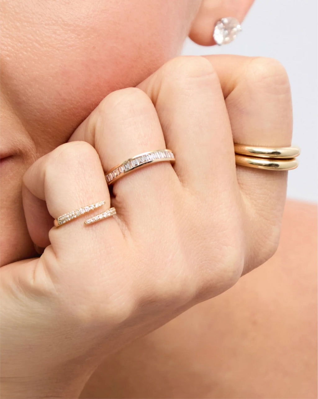 Baguette Diamond Channel Set Half Band