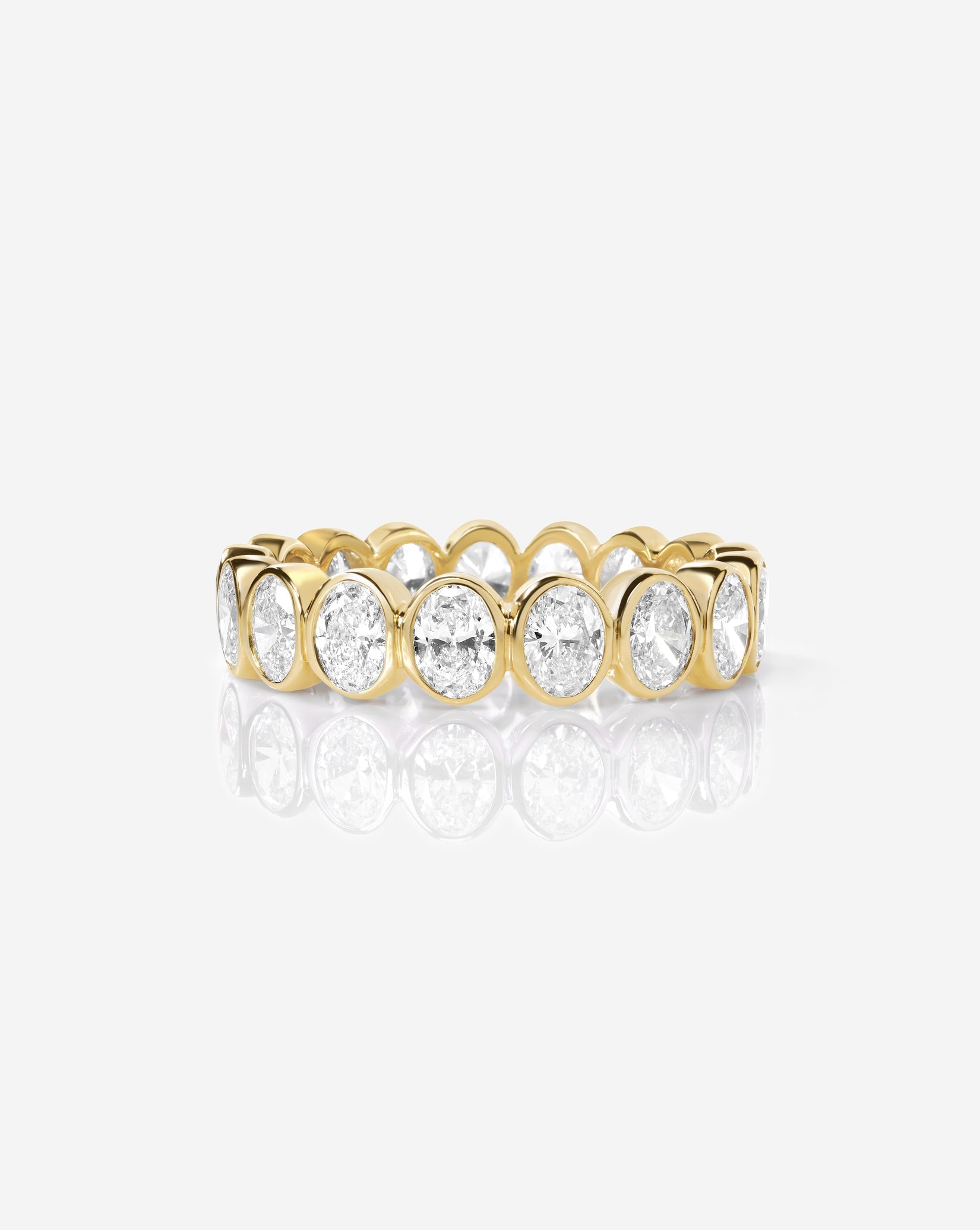 Oval Bezel Eternity Band