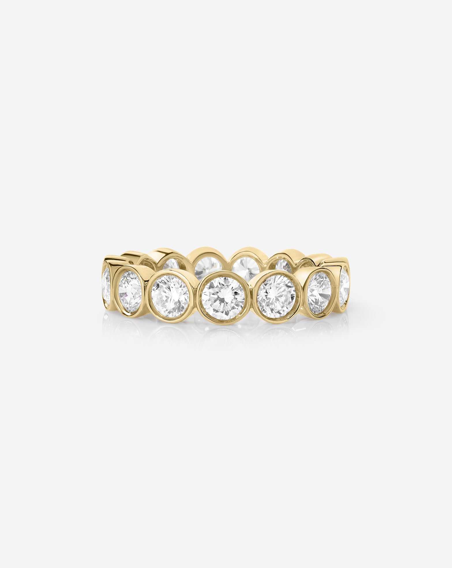 Round Bezel Eternity Band