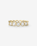 Lab Diamond Round Bezel Eternity Band