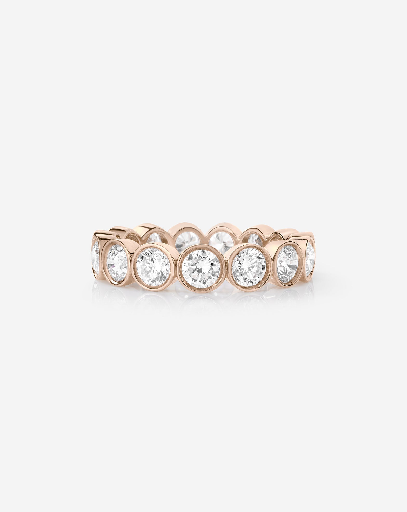 Round Bezel Eternity Band