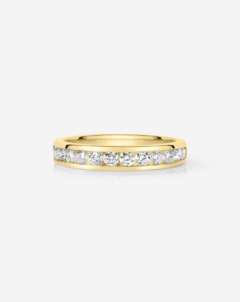 Round Diamond Channel Set Half Band
