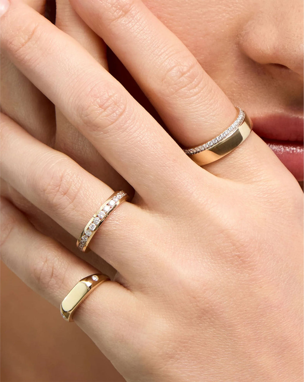 Round Diamond Channel Set Eternity Band