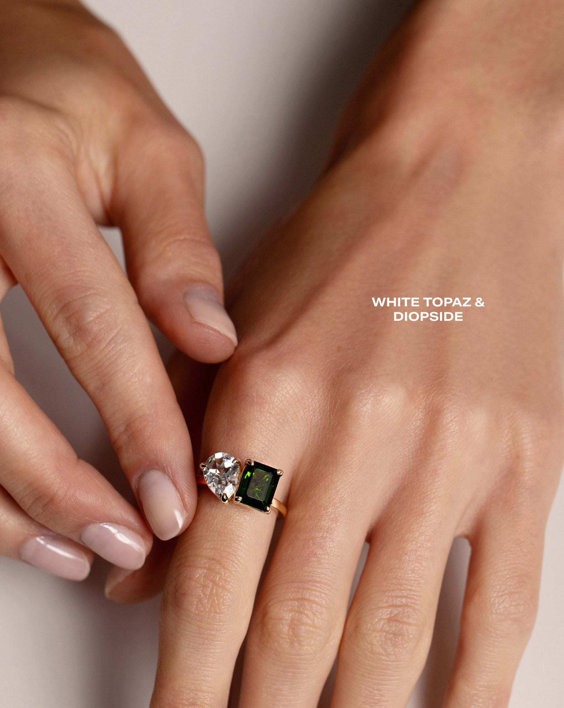 Toi et Moi Personalized Gemstone Ring